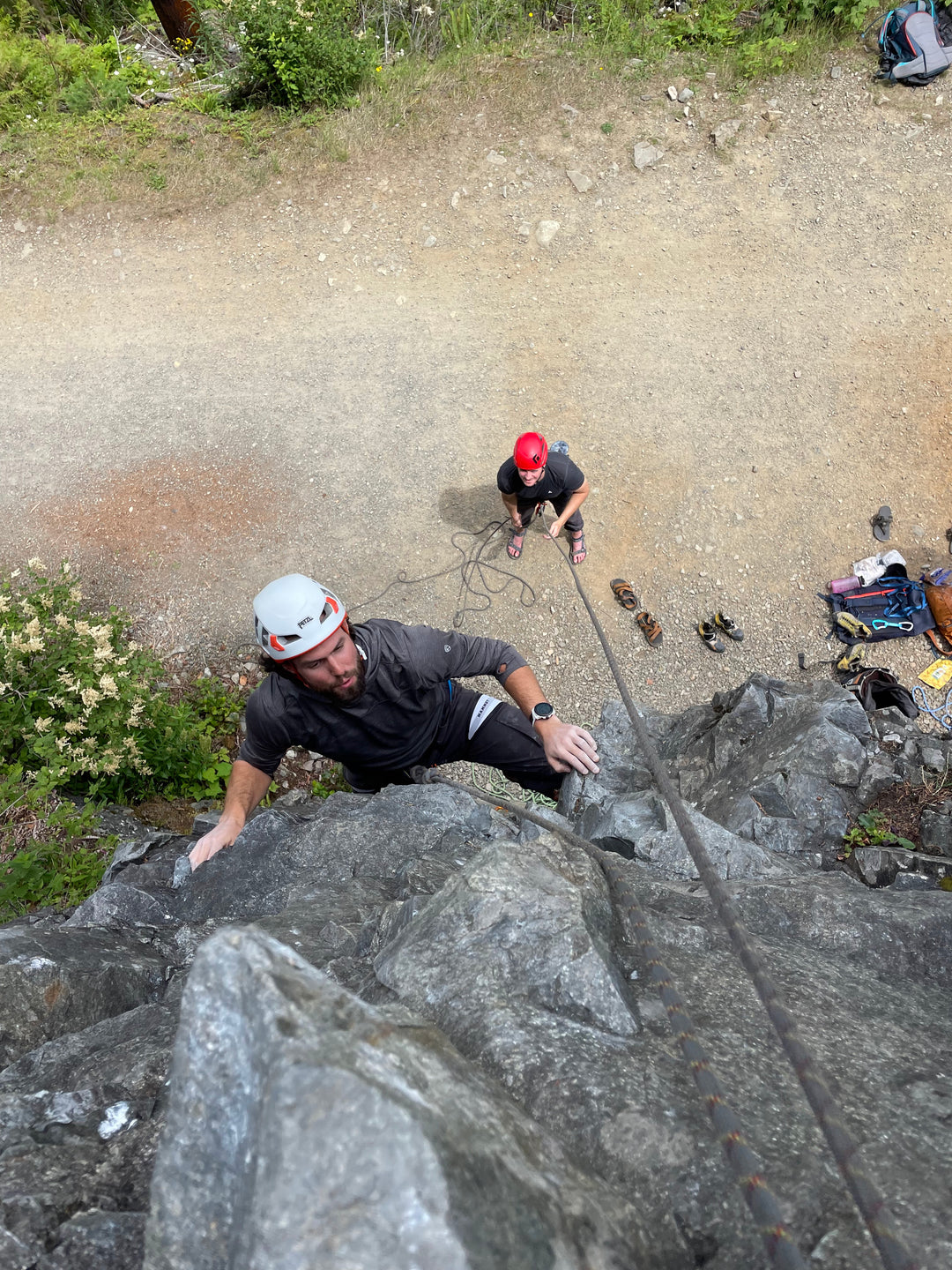 Outdoor Beginner Rock Climbing