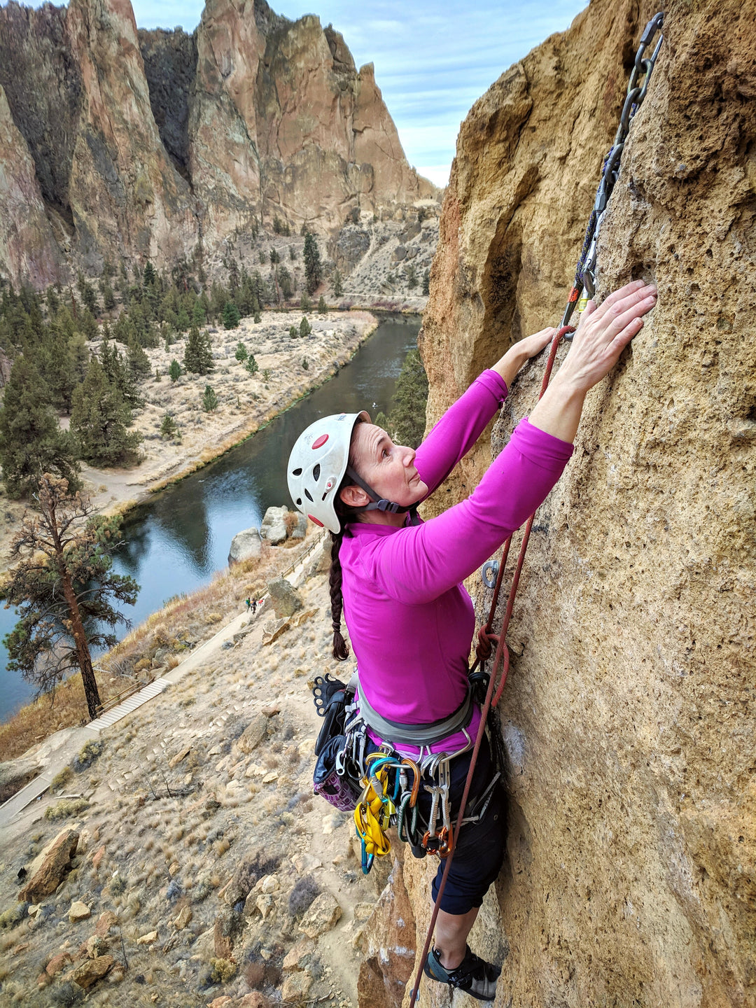 Rock Climber Best Harness For Trad Climbing Smith Rock Outdoor